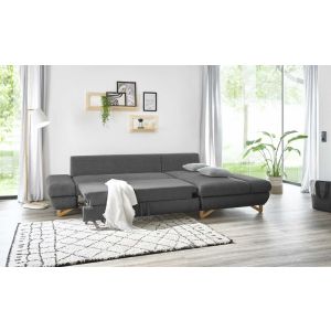 HALSTA Ecksofa/Schlafsofa mit Chaiselongue rechts mit Bettfunktion 