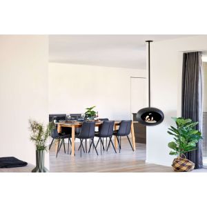le feu SKY Dome - Decken Kamin -Designkamin- Schwarz Bioethanol Kamin