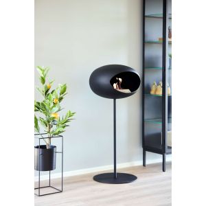 le feu Dome -  GROUND STEEL HIGH Kamin - Schwarz Bioethanol Kamin