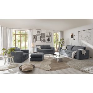 PIAGGE Loveseat Hocker Cordstoff  Breite 85 cm  