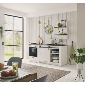  Küchen Kombi SHERWOOD  weiß KD (3 teilig)