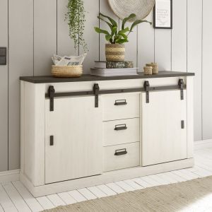 Sherwood Sideboard Type 53 Breite 162 cm in Pinie Weiss Dekor