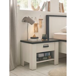 SHERWOOD Nachtkommode 60/46/39 cm mit Schublade Type 36 in 2 Farben