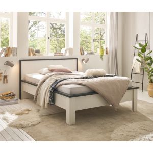 SHERWOOD Bettgestell LF 140 cm x 200 cm  Dekor Old Style hell oder Pinie weiß