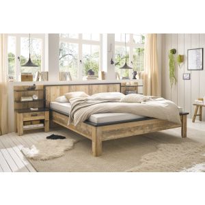 SHERWOOD Schlafzimmer BE Bettgestell LF 180 x 200 cm 2 Panell und 2 Kommoden  5 teilig
