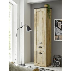 Sherwood Stauraumschrank Type 43 in Old Style hell Dekor Anthrazit 