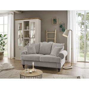 CARMEN Couch 2 Sitzer Breite 170 cm x 100 cm im romantischen Landhausstil