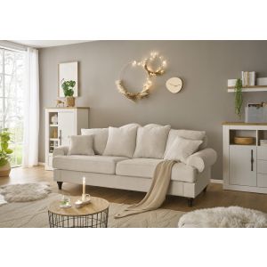 CARMEN/Westminster 3,5 Sitzer im romantischen Landhausstil B:230 cm x H:95cmx T:100 cm 