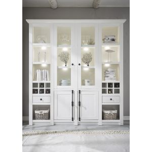 WESTERLAND Buffetschrank 58 in  Pinie Weiß NB Maße 194/207/45 cm