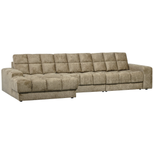 WOOOD Chaise Lounge Sofa  Second date in Struktur Samt in 5 Farben  B 316 x L 162 cm