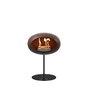 le feu Dome -  GROUND STEEL LOW Kamin - Mocca