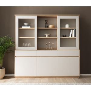 SONORA Buffet B1 Front in Kaschmir / Korpus in Eiche Artisan Dekor