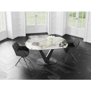 AKANTE Charleston Stuhl Set drehbare Sitzfläche 