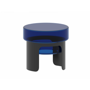 Couchtisch Malcolm Glas blau Akante