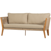 WOOOD - EXOTAN San Remo 3-Sitzer Sofa Teakholz Kissen Farbe Sand  H/B/L  70 x 180 x 76 cm