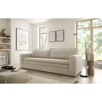 PIAGGE Couch in Cordstoff Breite 244 cm mit Bettfunktion LF 140 x 200 cm  Schlafsofa