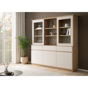 SONORA Buffet B1 Front in Kaschmir / Korpus in Eiche Artisan Dekor