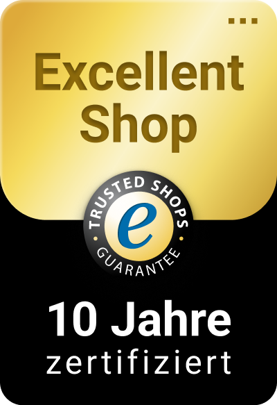 Trusted Shops Award - Excellent-Shop 10 Jahre
